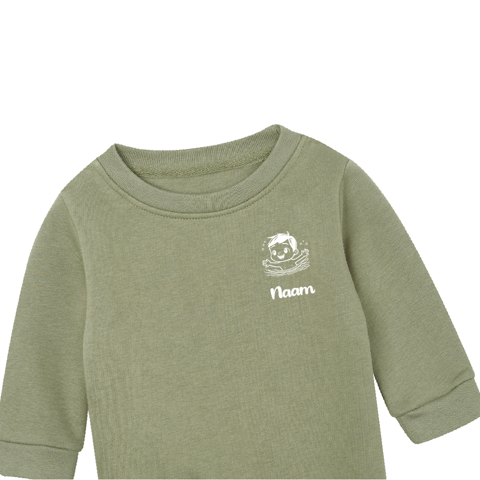 Zwemmen Sweater met Naam