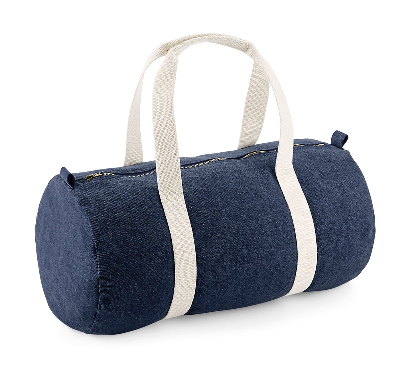 Jeans stof Barrel bag te personaliseren via borduren of bedrukken antwerpen