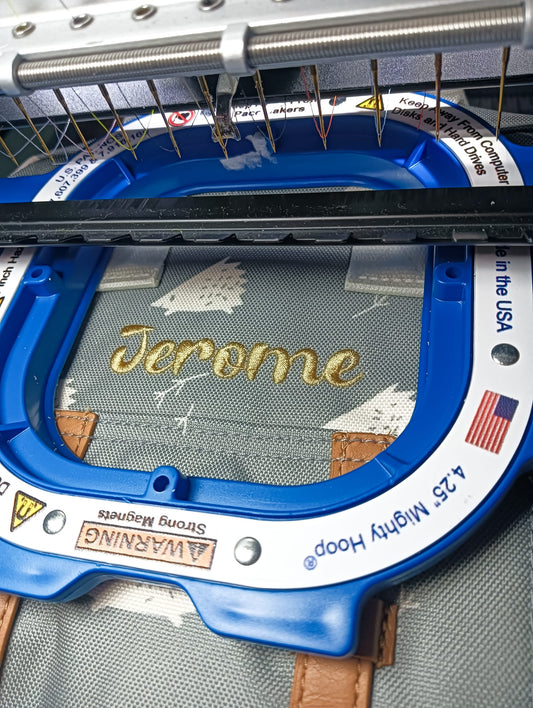 Professionele borduring Fresk rugzak te Antwerpen