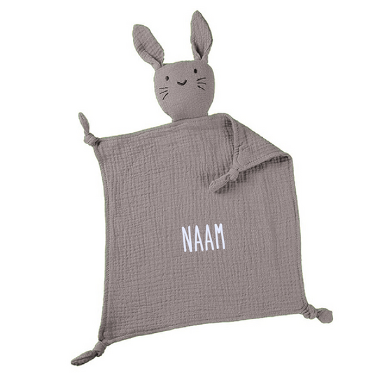 Geborduurd knuffeldoekje gepersonaliseerd op naam