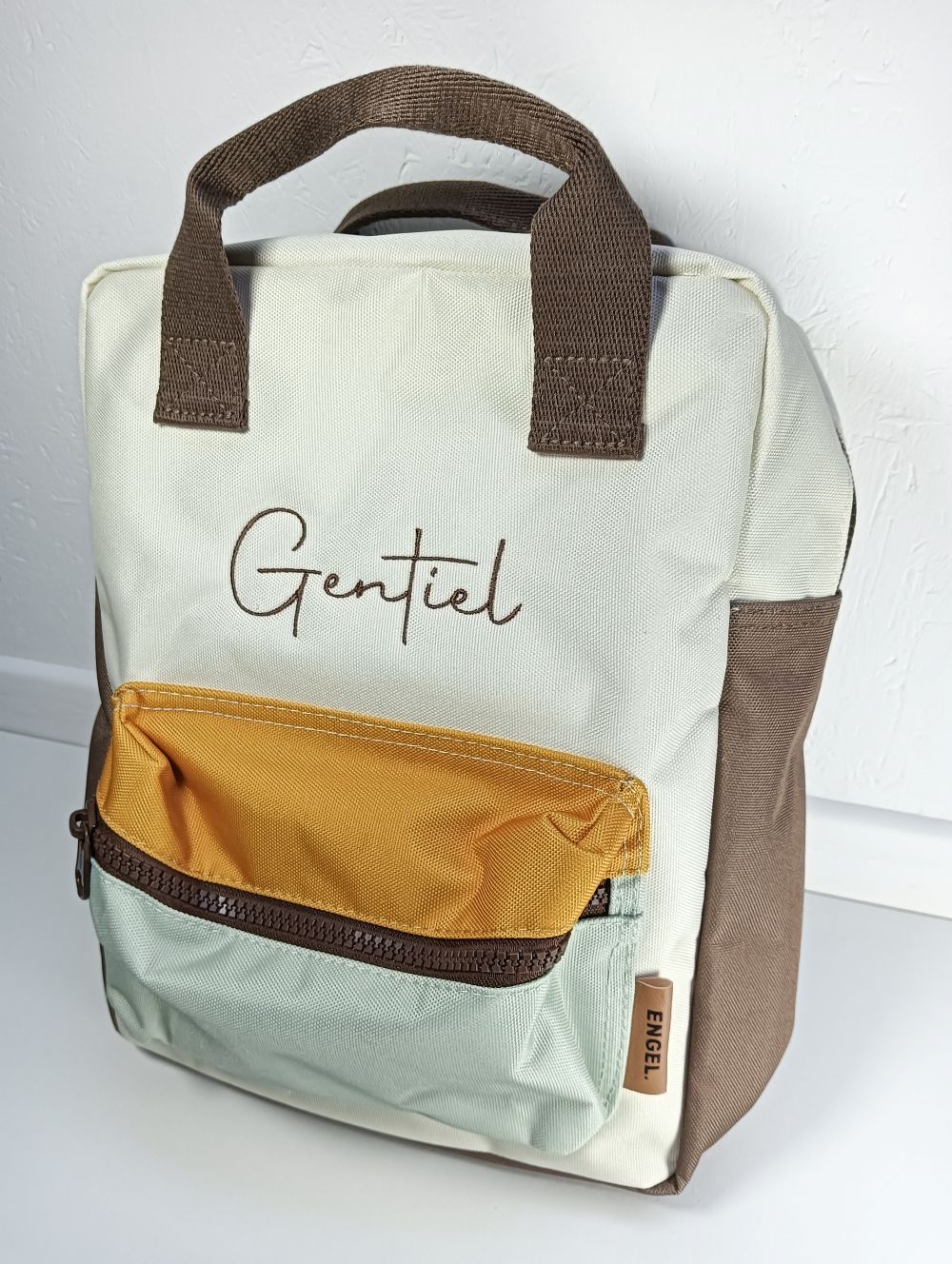 Engel. Rocky Canvas Rugzak - Geborduurd