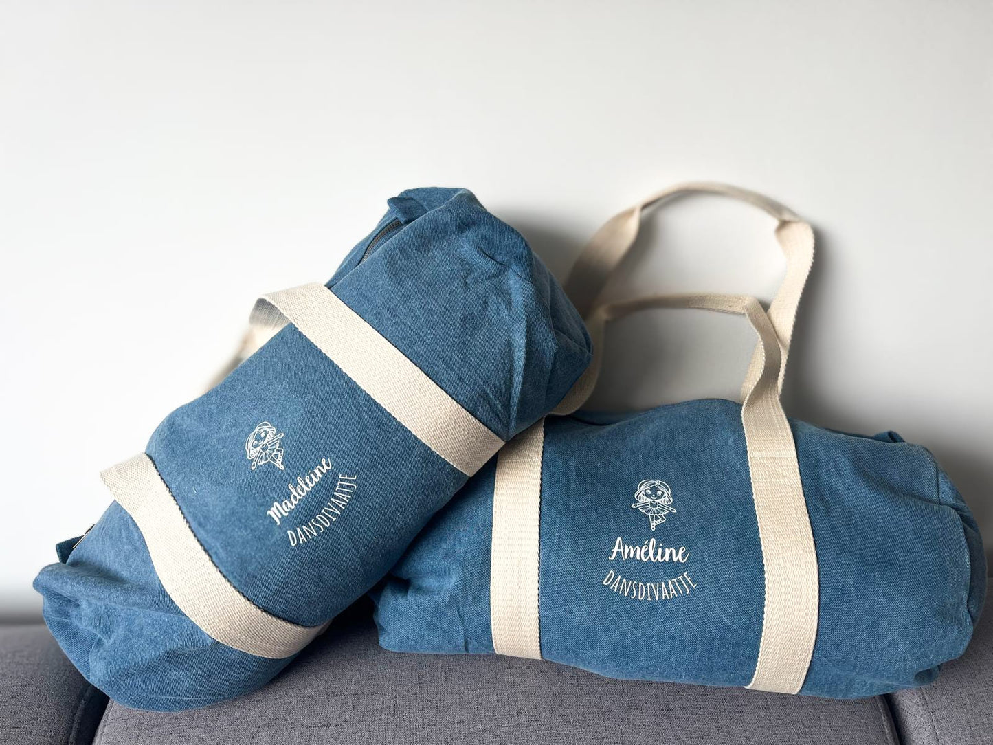 Gepersonaliseerde Jeans Sporttas - Avontuurlijk