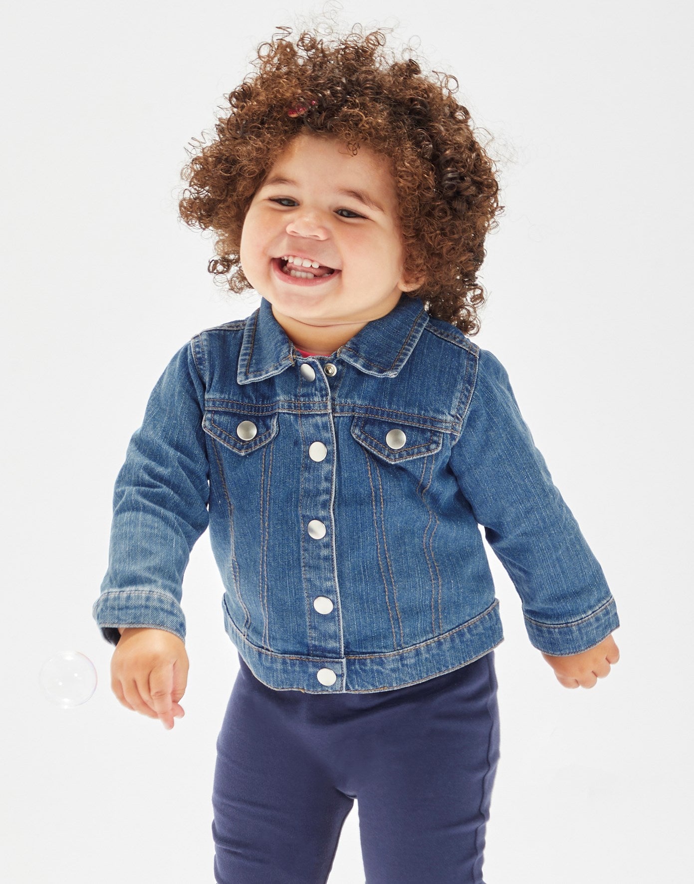Geborduurde jeansvest op naam baby of peuter