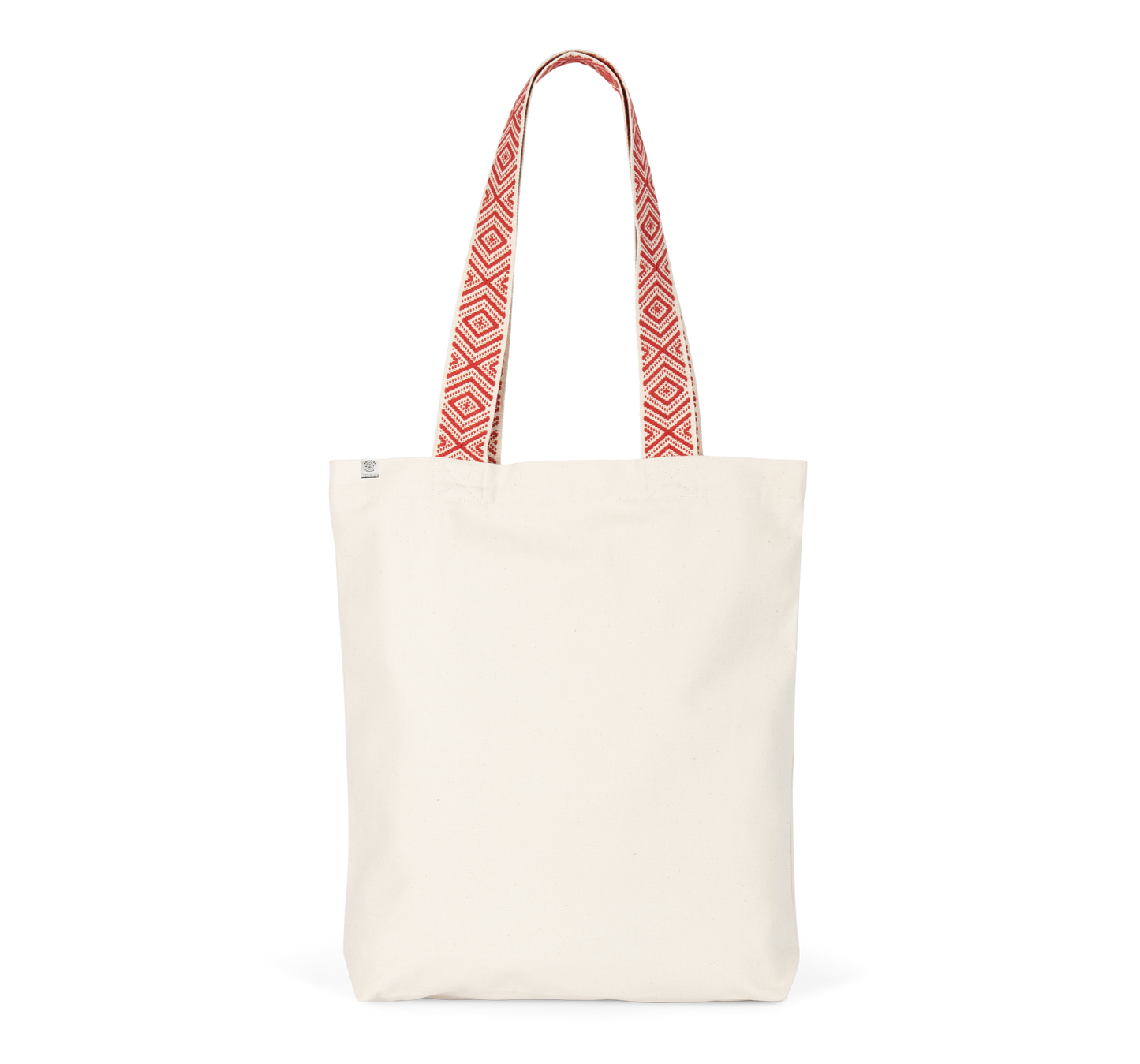 Gepersonaliseerde ecologische totebag geborduurd met naam tekst of logo Kimood shoppingbag Antwerpen