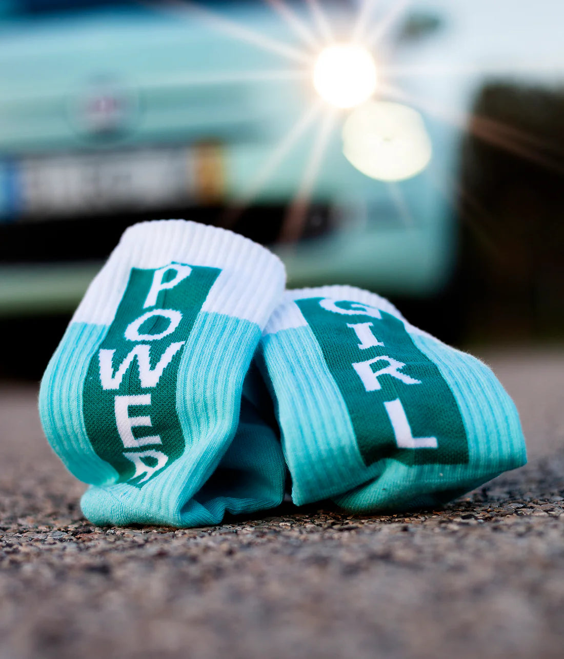 Girl Power sokken - Blauw
