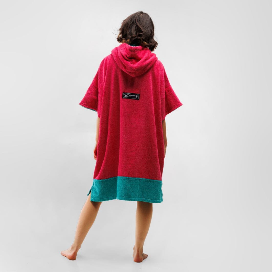 Pink Wave Poncho - Gepersonaliseerd