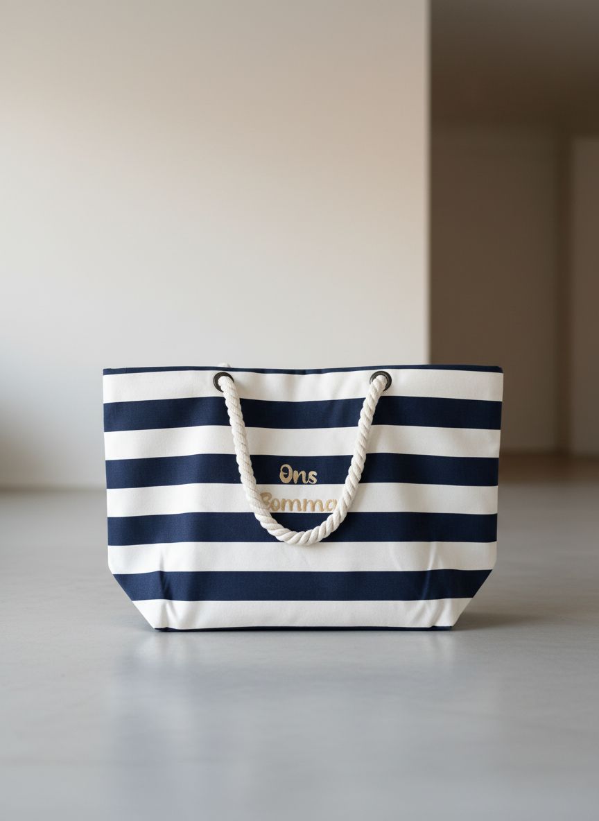 Ocean Breeze Strandtas - Geborduurd - Kletskop