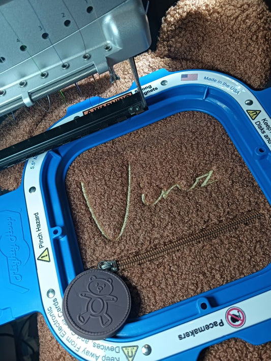 Teddy rugzakje - Geborduurd - Groen - Kletskop