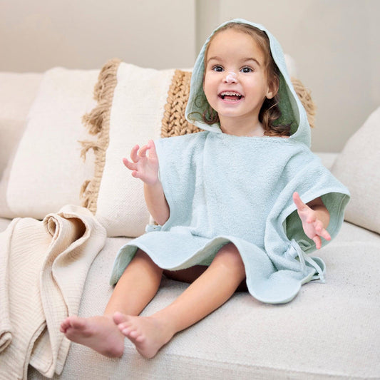 Badponcho op naam - Soft Lavendel - Kletskop