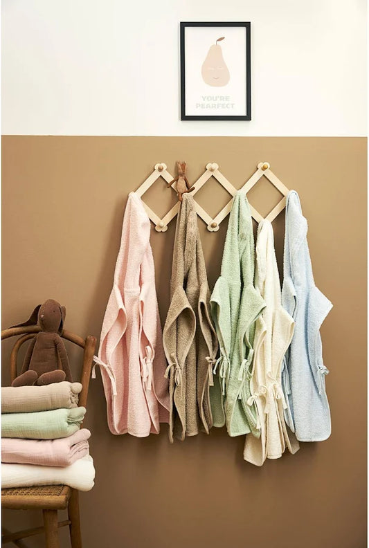 Badponcho op naam - Soft Green - Kletskop