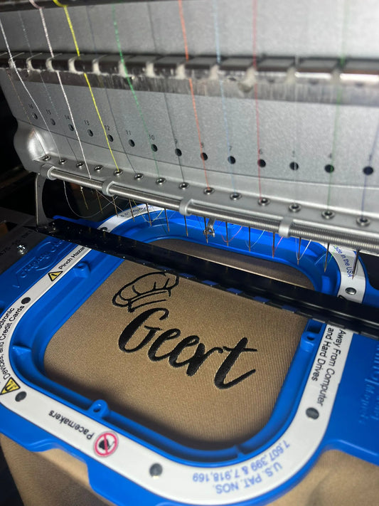 Gepersonaliseerd borduurwerk op maat Kletskop Antwerpen Kontich