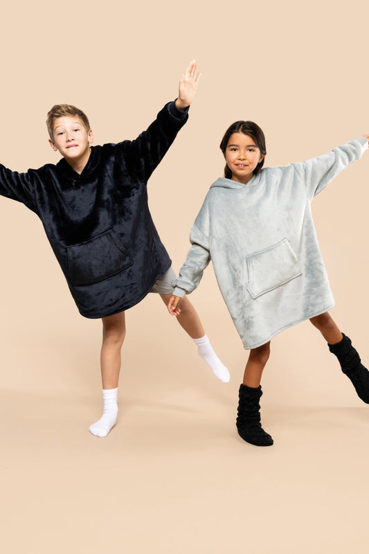 CozyCrest Poncho Kids - Geborduurd