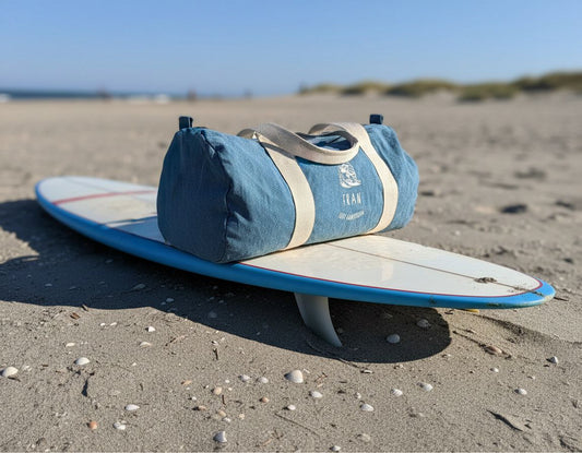 Gepersonaliseerd jeans turnzakje - Windsurf - Surf Ster - Kletskop