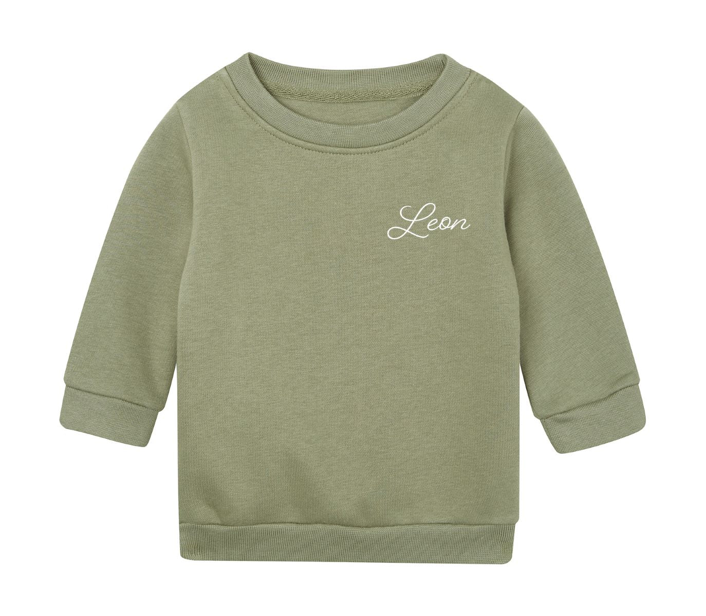 Gepersonaliseerde babybugz sweater voor peuter of kleuter op naam geborduurd of bedrukt antwerpen
