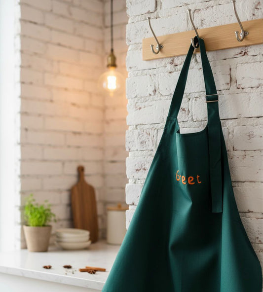 Keukenschort - Geborduurd