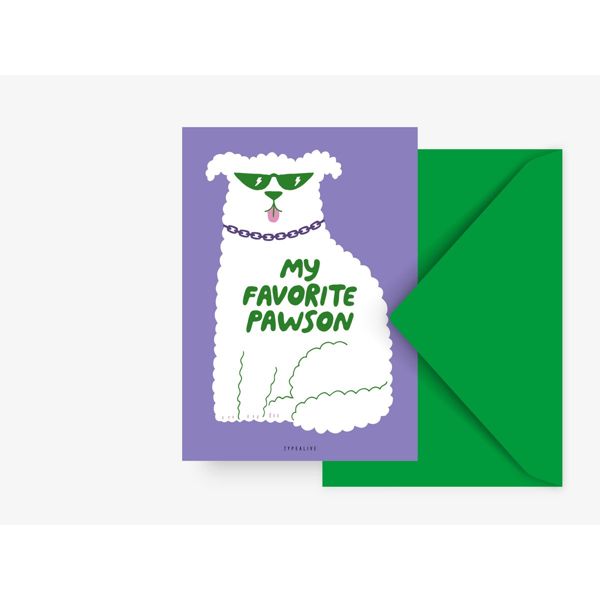 Wenskaart - Favourite pawson - Kletskop