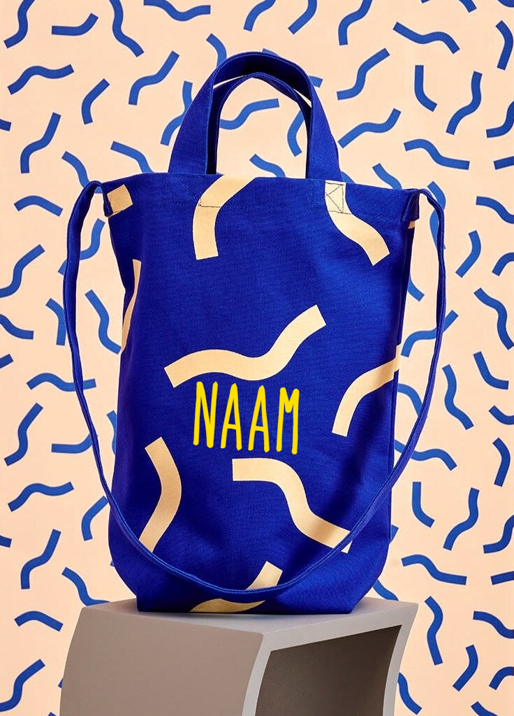 Waves Kinder Totebag - Geborduurd