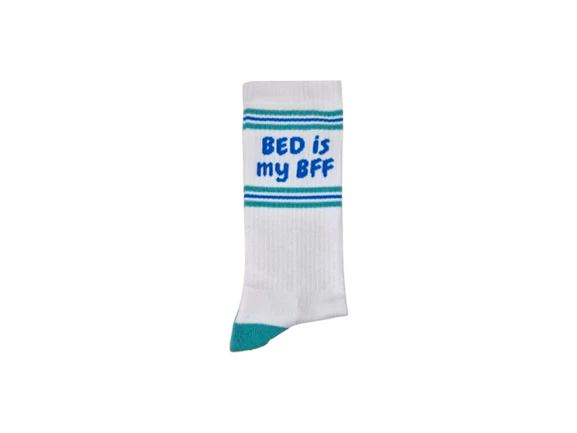Sport kousen met als opdruk Bed is my BFF