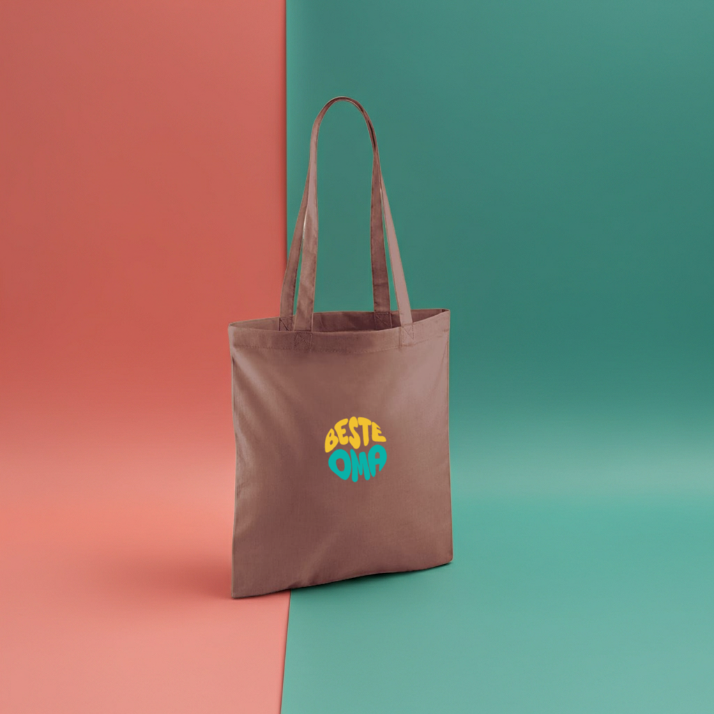 Draagtas opdruk geschenk oma