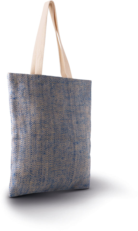 Geborduurde ecologische totebag van kimood gepersonaliseerd op naam logo of quote te Antwerpen