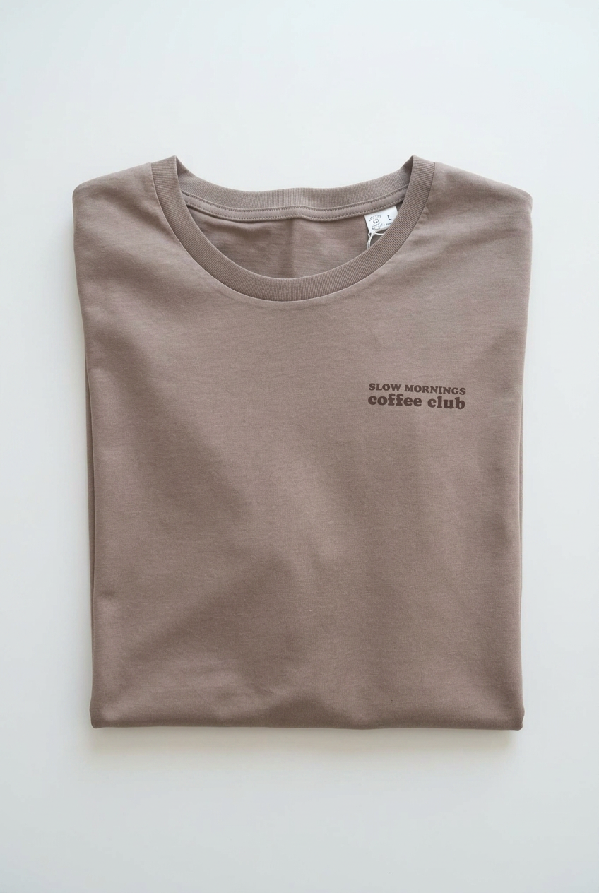 Slow Mornings Coffee Club T-shirt Man