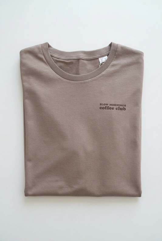 Slow Mornings Coffee Club T-shirt Man