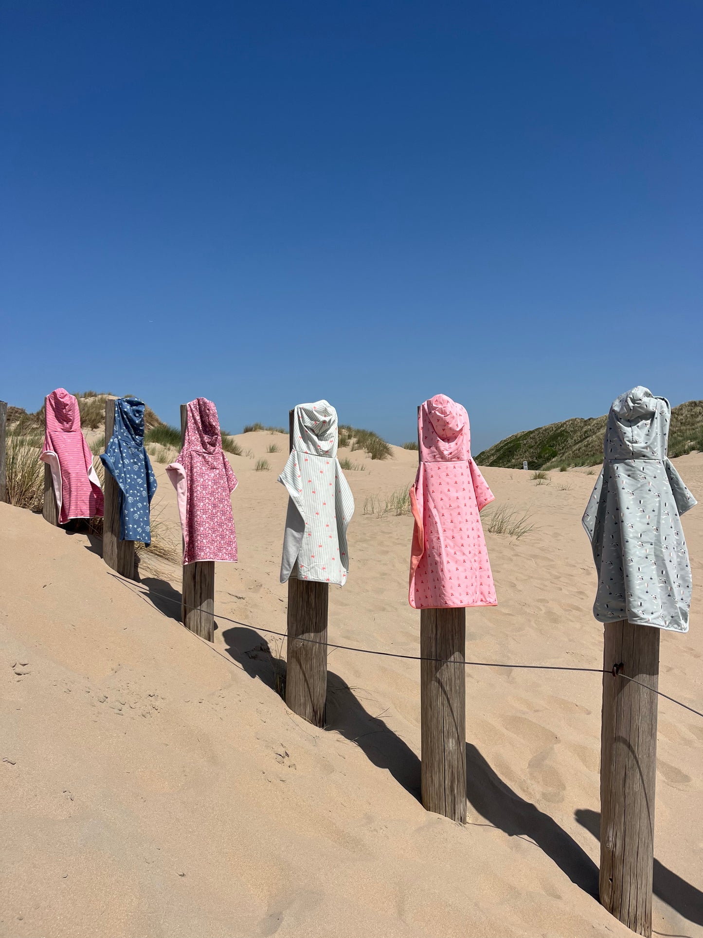 Fresk Kinder Poncho Surf Girl - Gepersonaliseerd
