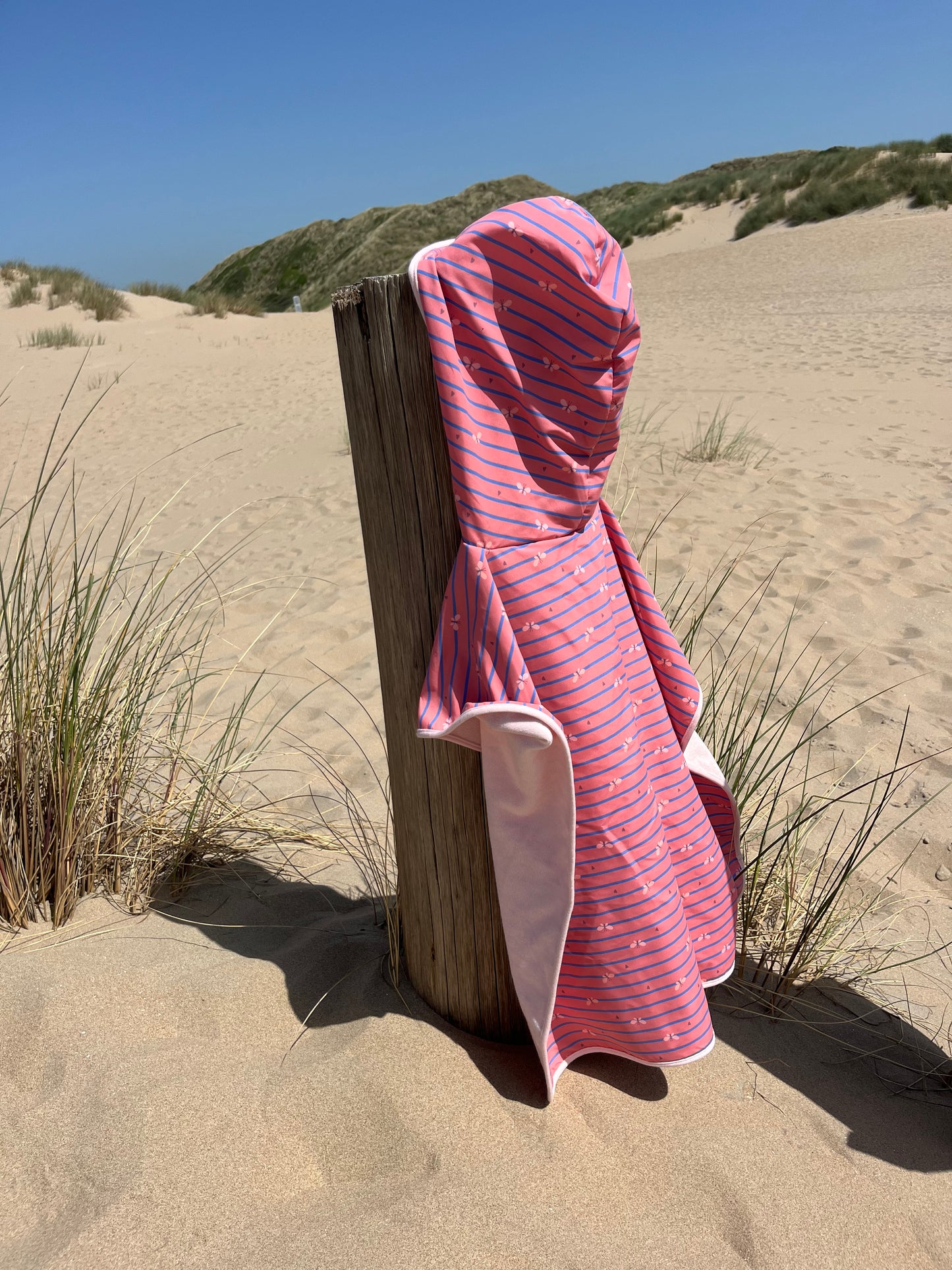 Fresk Kinder Poncho Surf Girl - Gepersonaliseerd