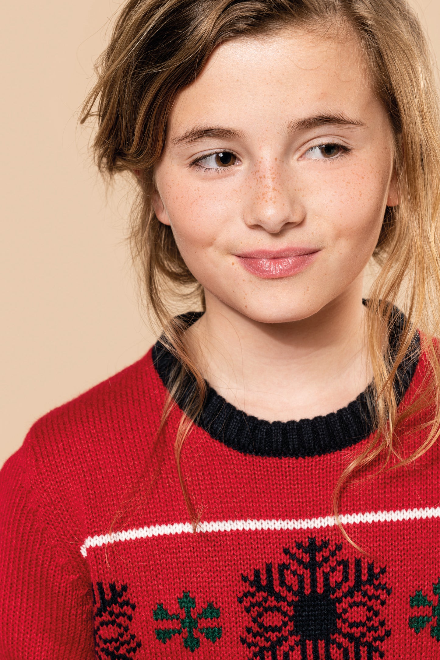 Kinder kersttrui met rendier