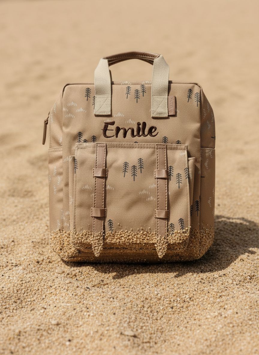 Gepersonaliseerde Fresk kinder rugzak stijlvol geborduurd met de naam