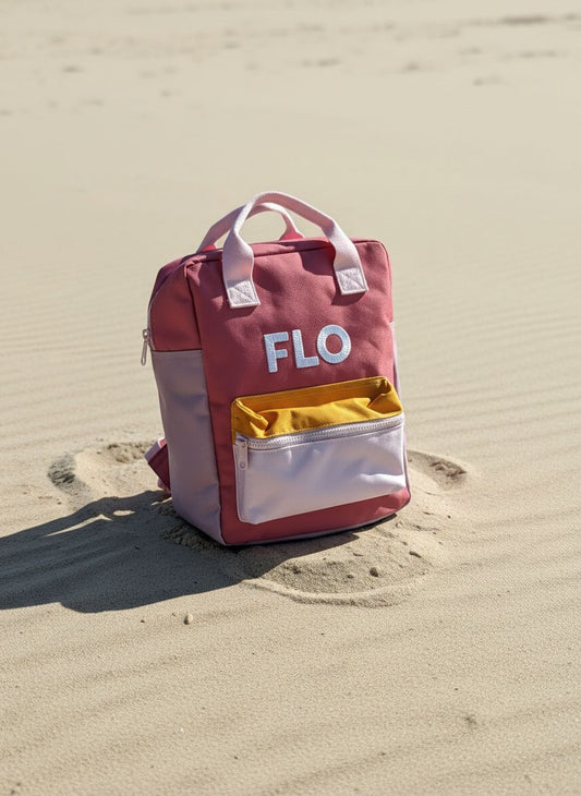 Engel. Vintage Pink Rugzak - Geborduurd