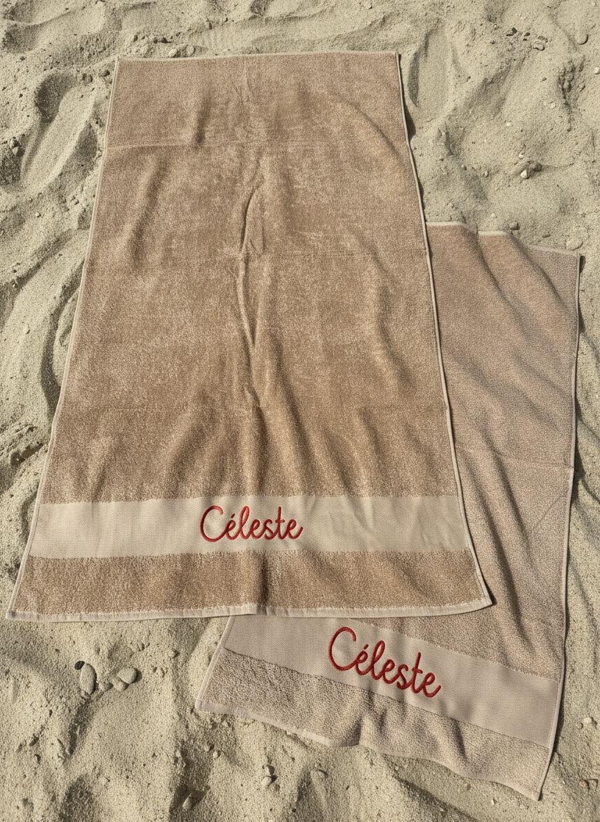 Handdoeken met geborduurde naam