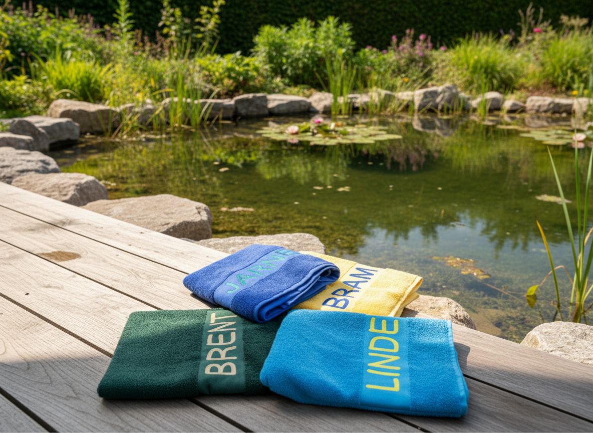 Handdoek 100 cm x 50 cm - Geborduurd