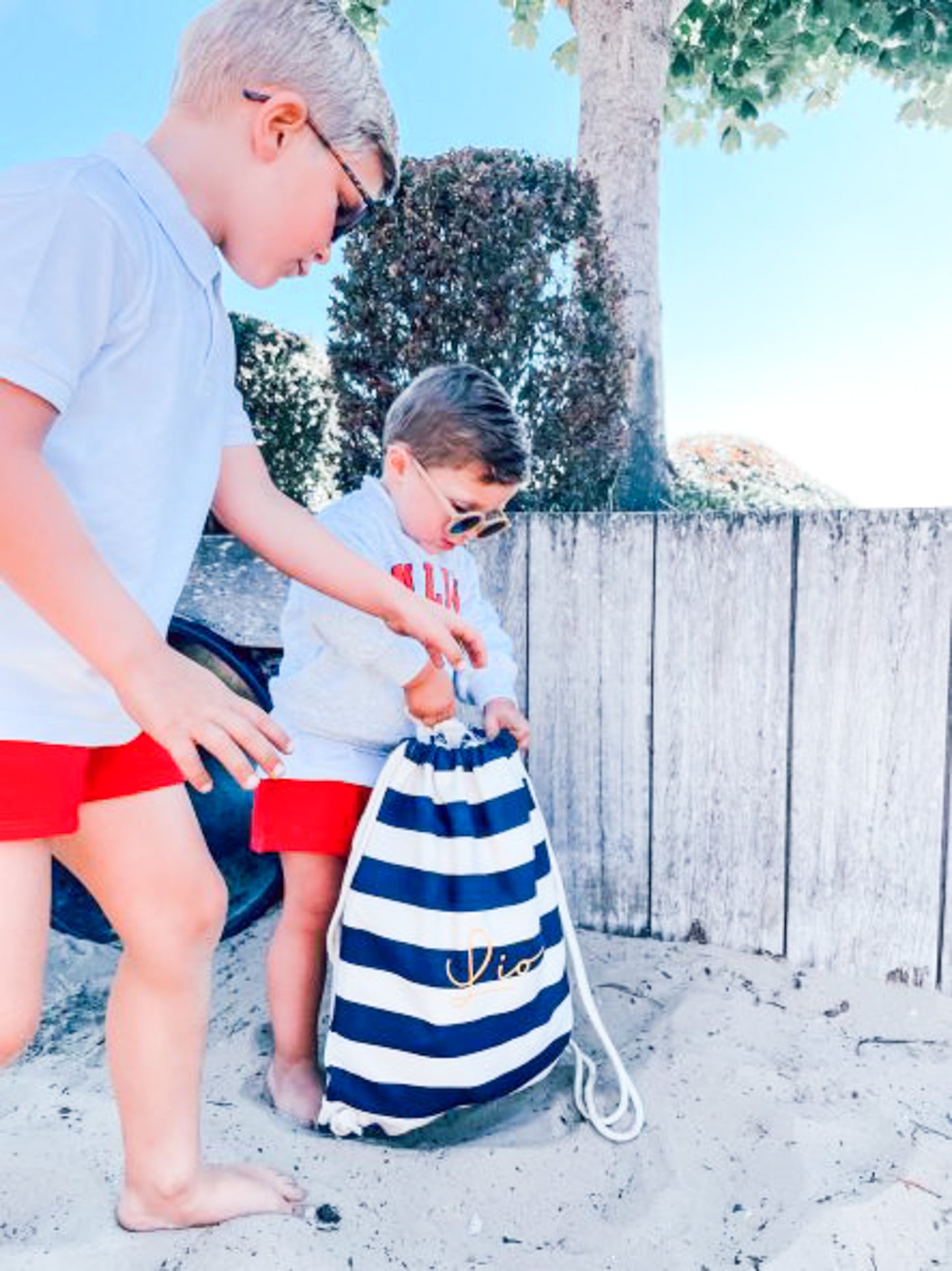 Gepersonaliseerde westford Mill turnzak geborduurd op maat voor kinderen te antwerpen