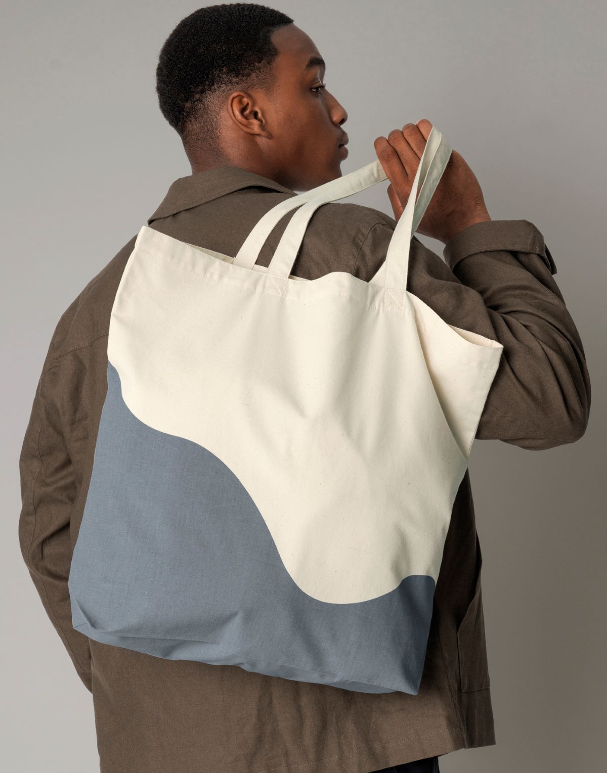 Wave Tote - Geborduurd met tekst
