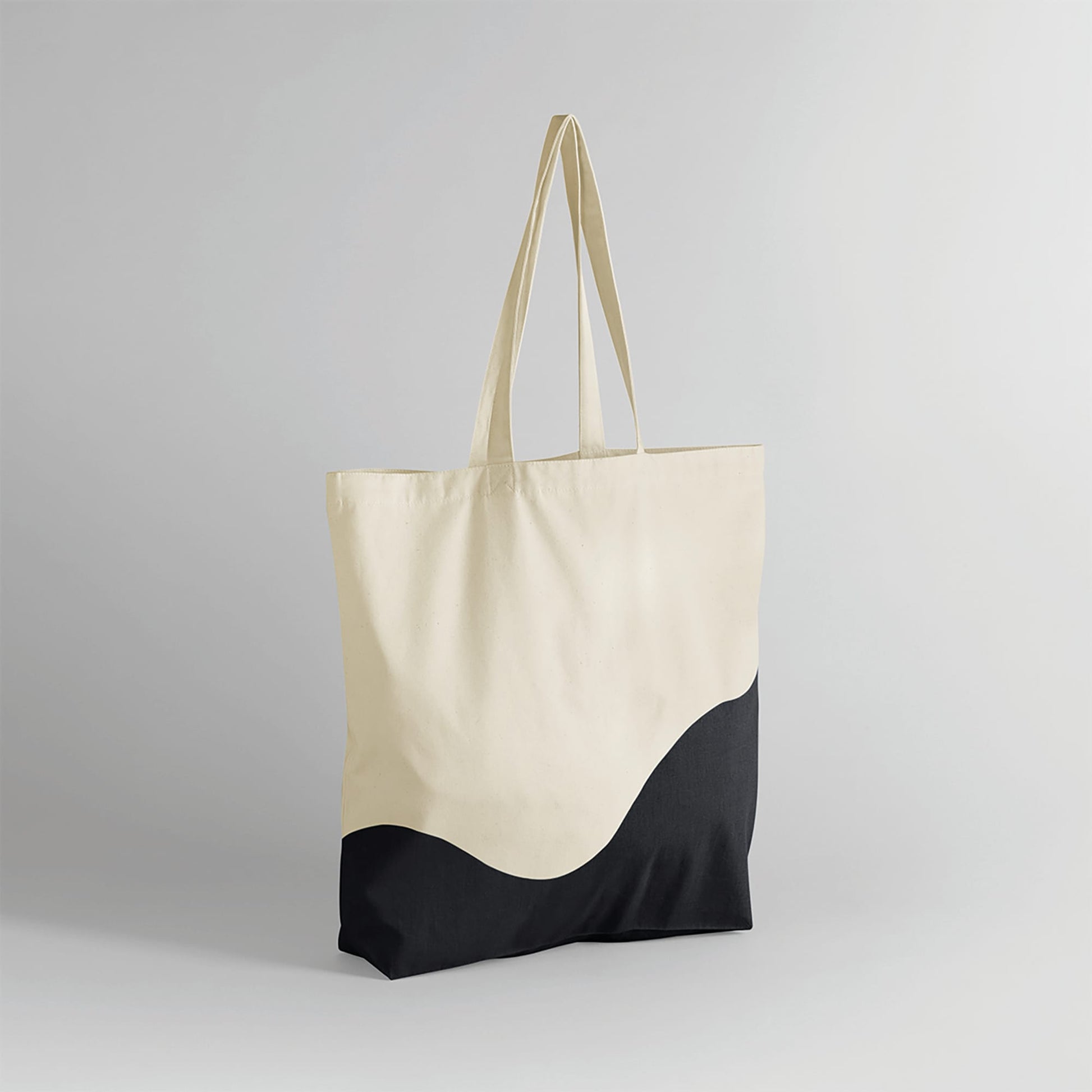 Westford Mill draagtas wave print geborduurd personaliseren zwart