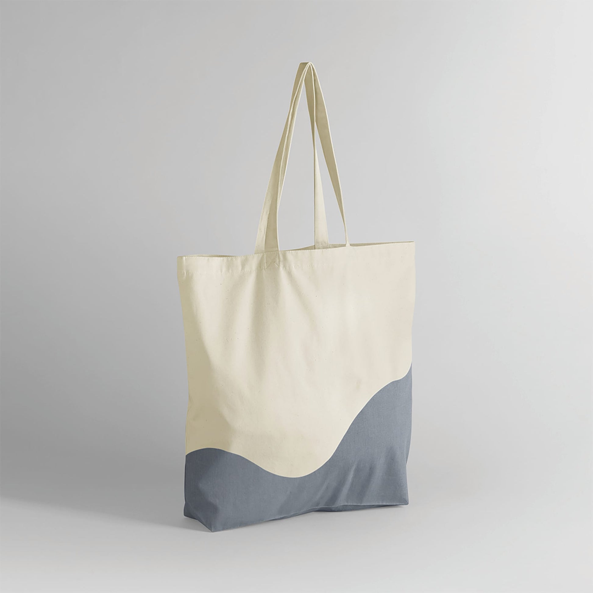 Westford Mill draagtas wave print geborduurd personaliseren blauw
