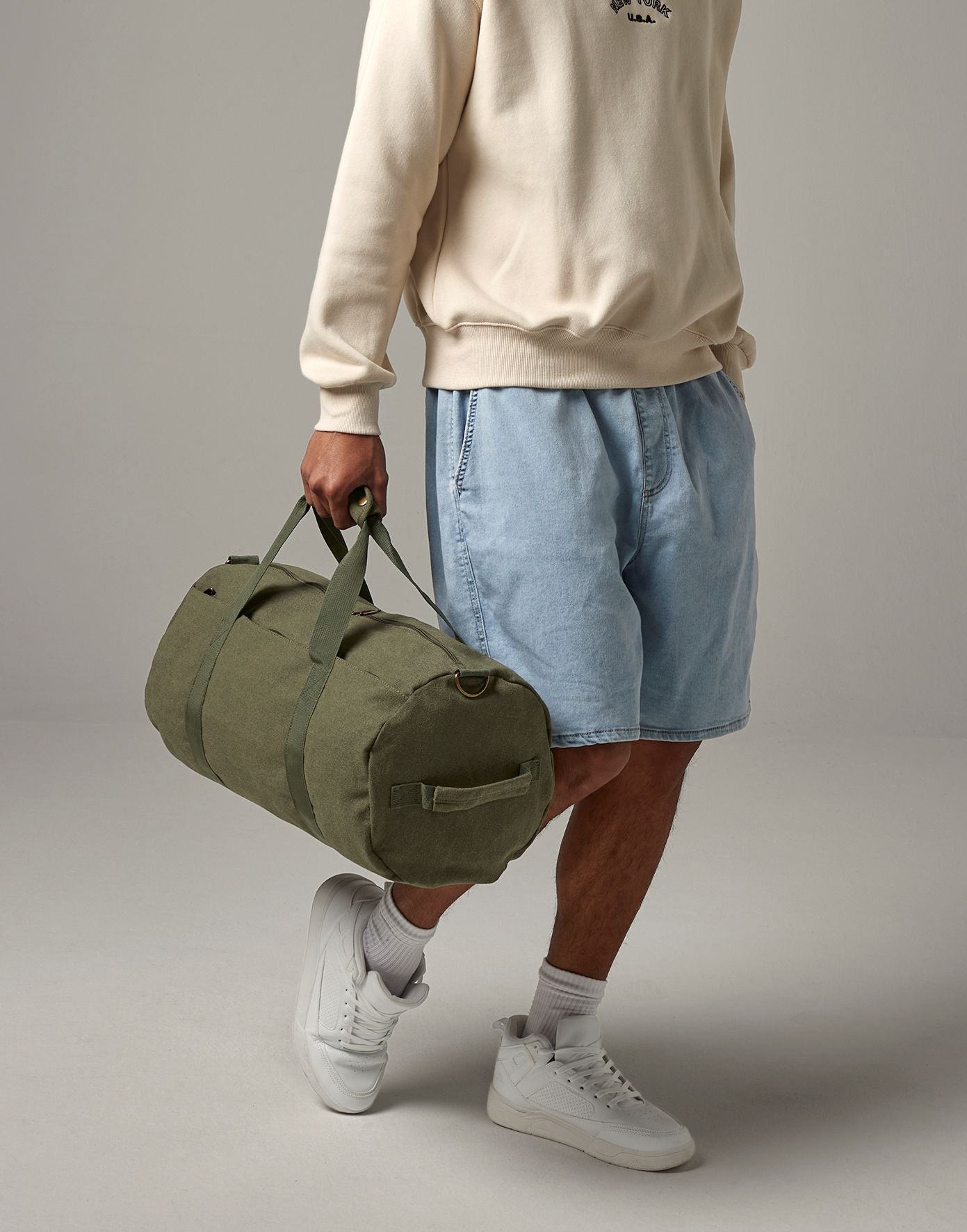 Vintage weekender - Geborduurd