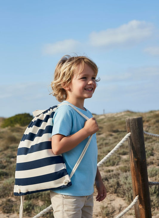 Gestreepte Westford Mill rugzak te personaliseren met naam kind