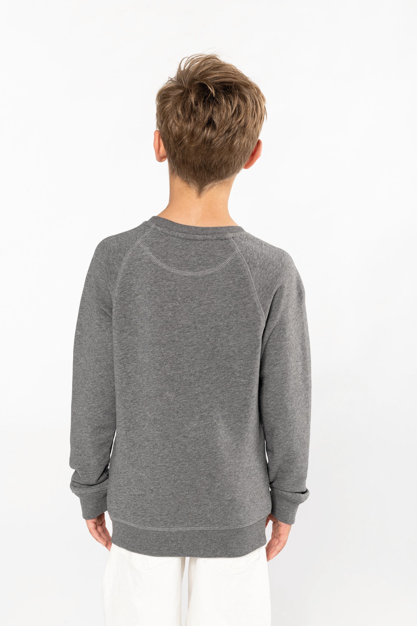 Sweater bio raglanmouwen kids - Geborduurd