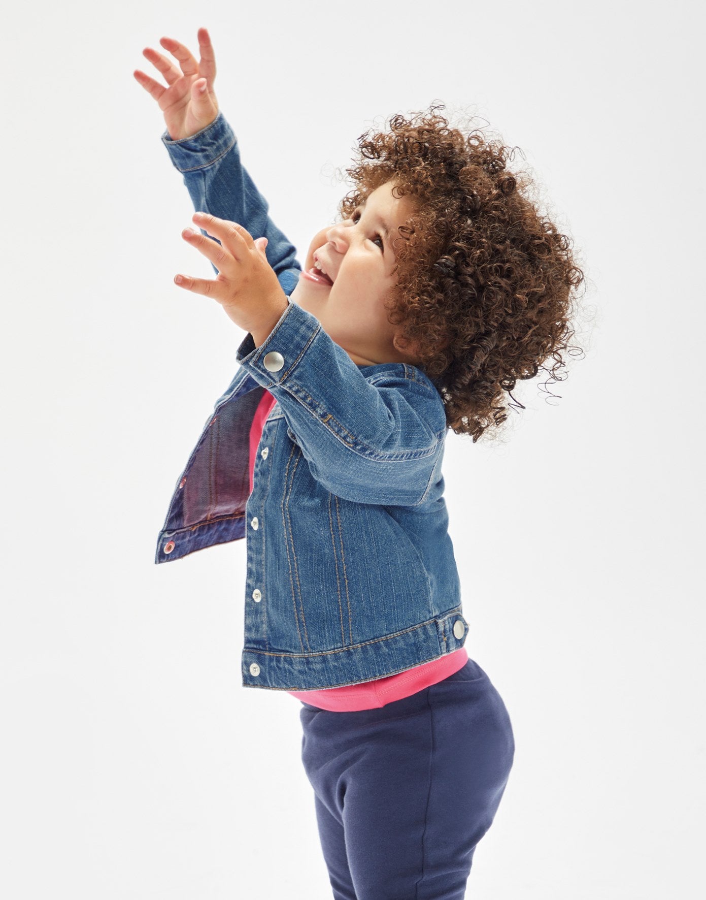 Jeansvestje met personalisatie rug geborduurd naam