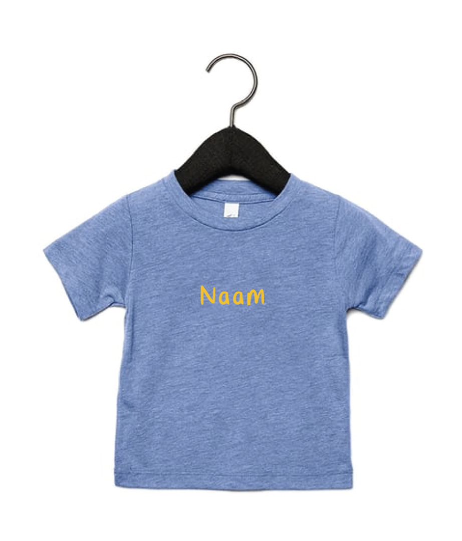 Zacht T-shirtje voor kinderen met naam bedrukt