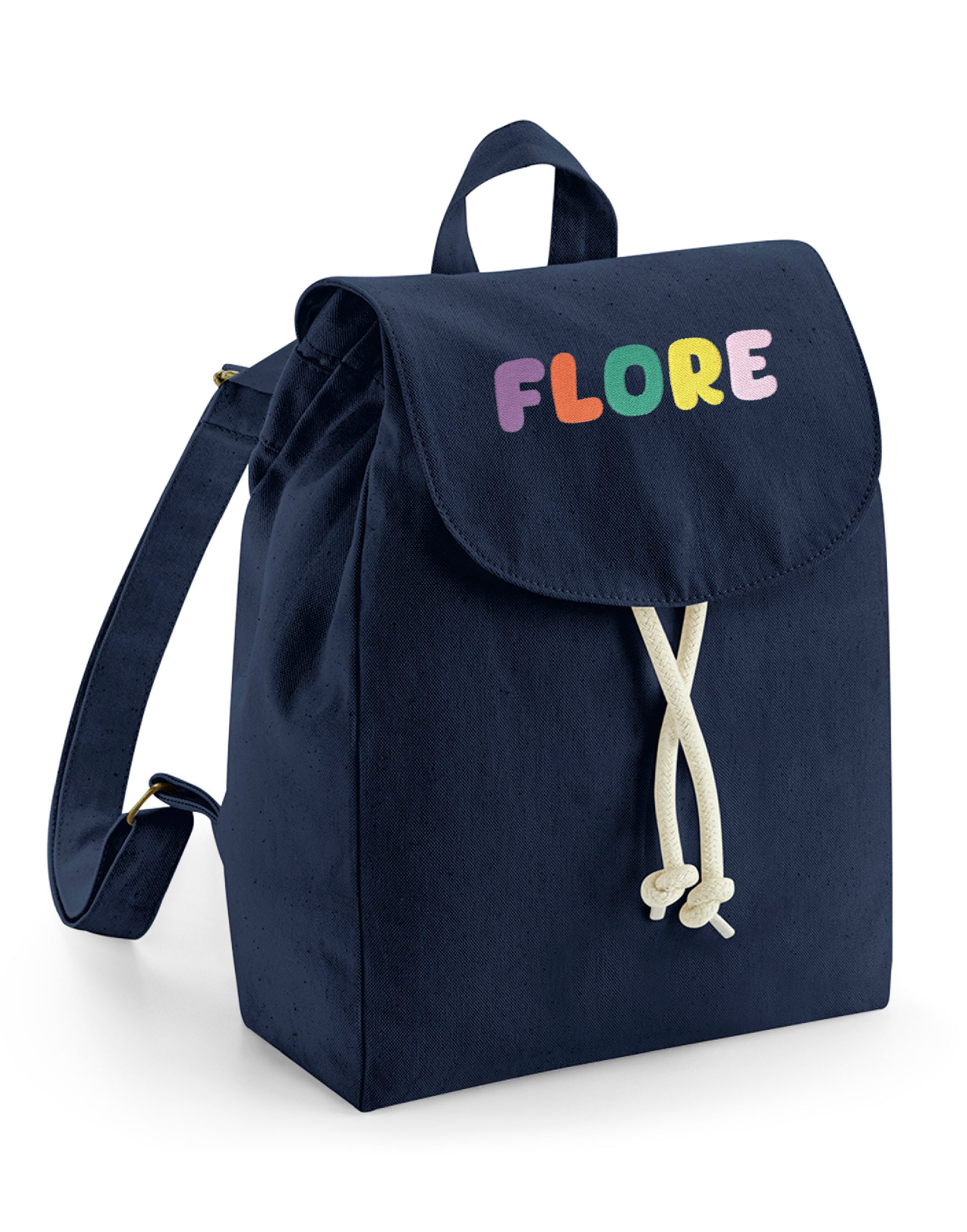 Rugzakje met geborduurde naam kindje