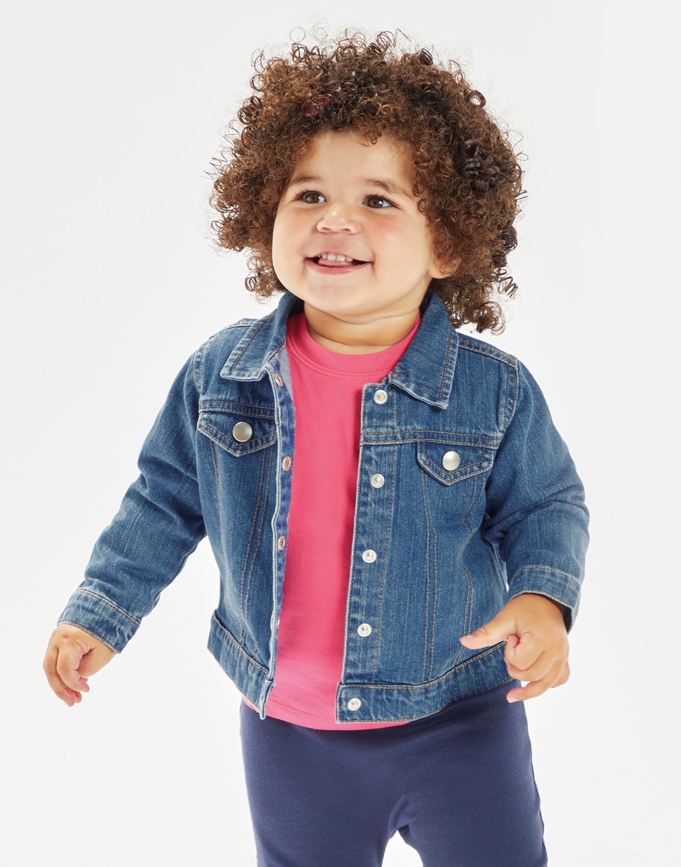 Geborduurde jeansvest met naam kindje