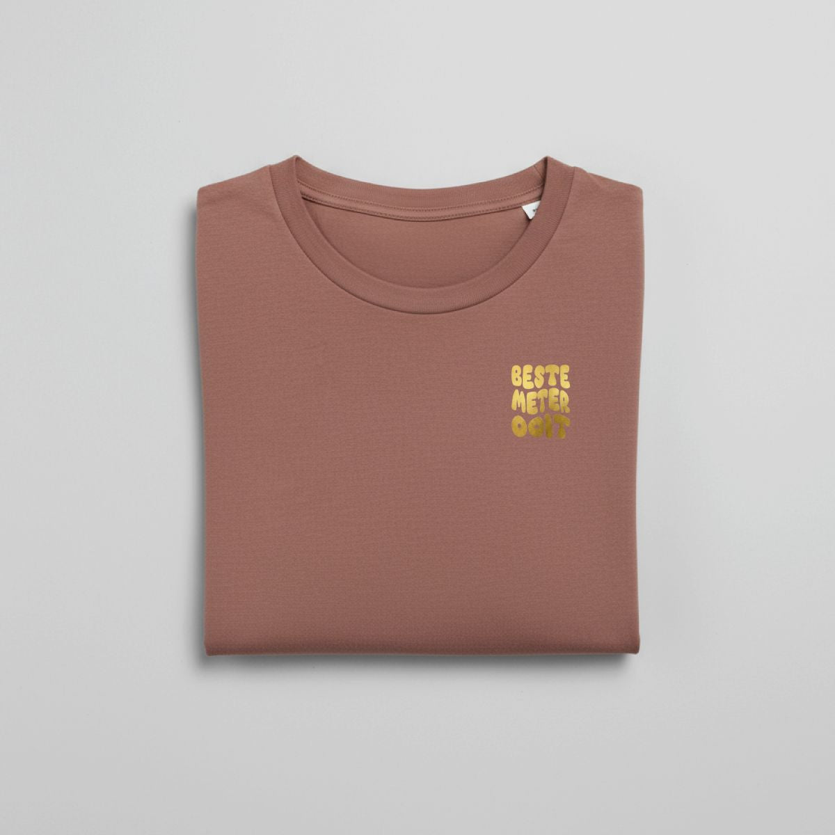 Beste meter ooit T-shirt - gouddruk