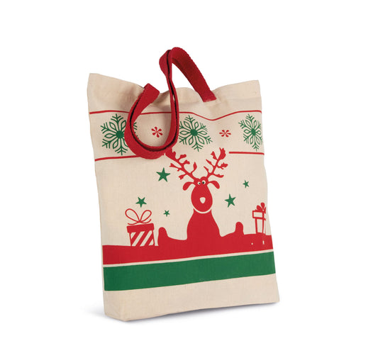 Kerst totebag met rendier motief