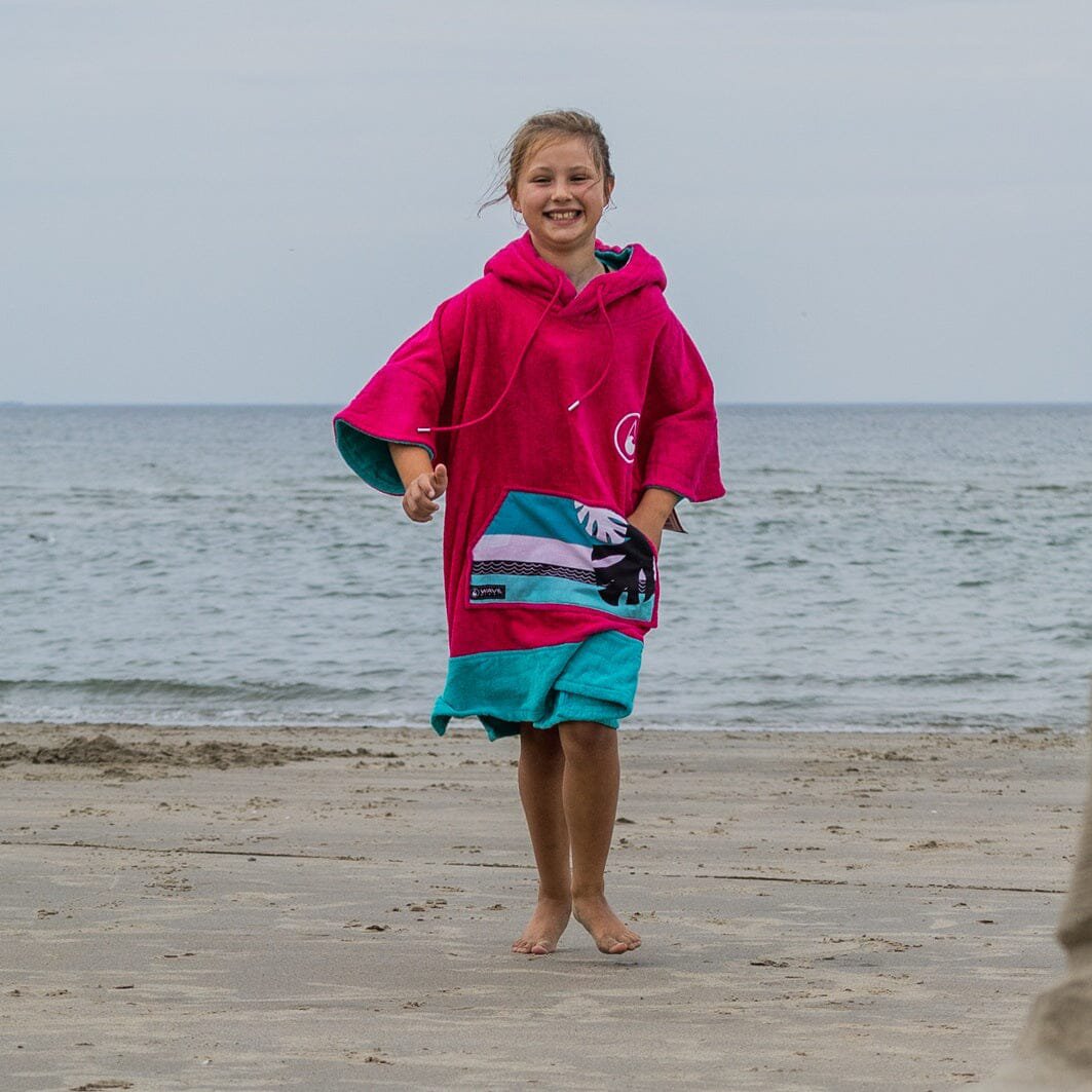 Pink Wave Poncho - Gepersonaliseerd