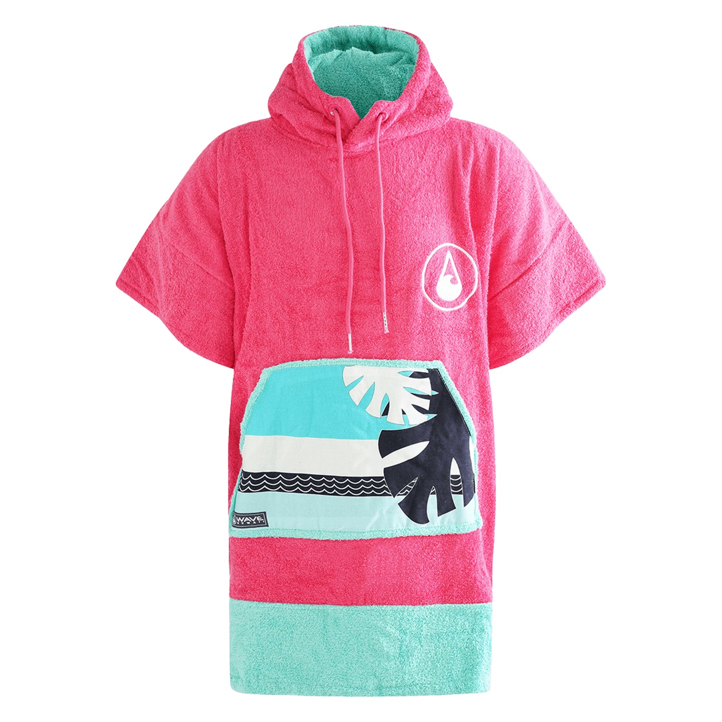 Pink Wave Poncho - Gepersonaliseerd