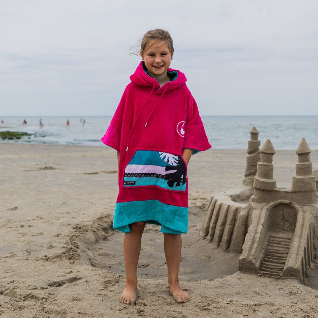 Pink Wave Poncho - Gepersonaliseerd