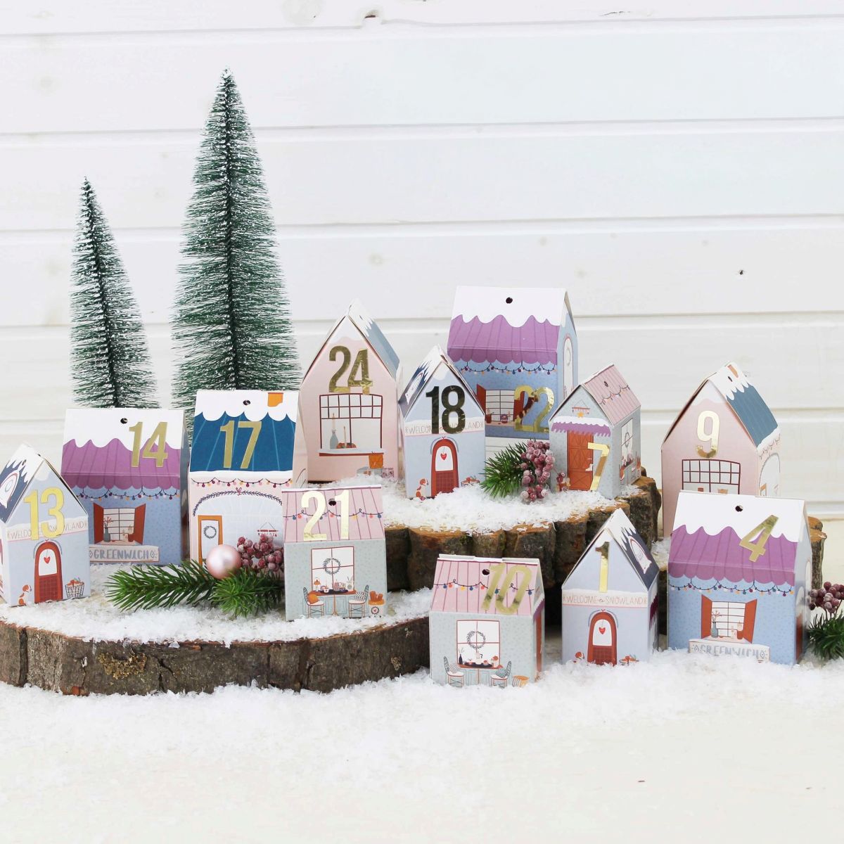 Adventskalender Kerstdorp – 24 Huisjes